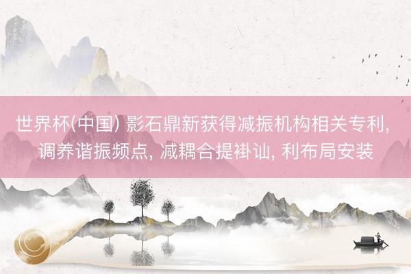 世界杯(中国) 影石鼎新获得减振机构相关专利， 调养谐振频点， 减耦合提褂讪， 利布局安装
