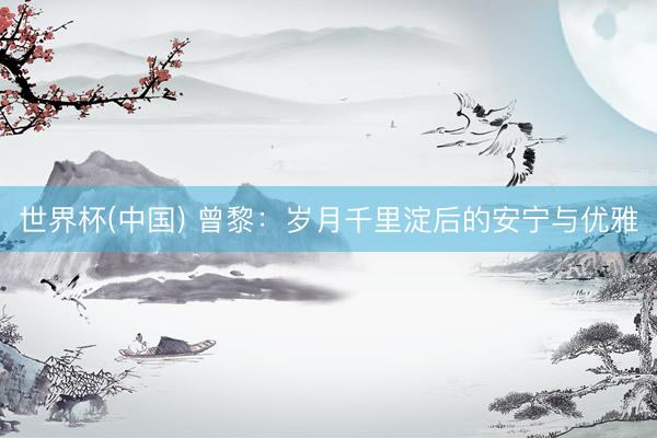 世界杯(中国) 曾黎：岁月千里淀后的安宁与优雅
